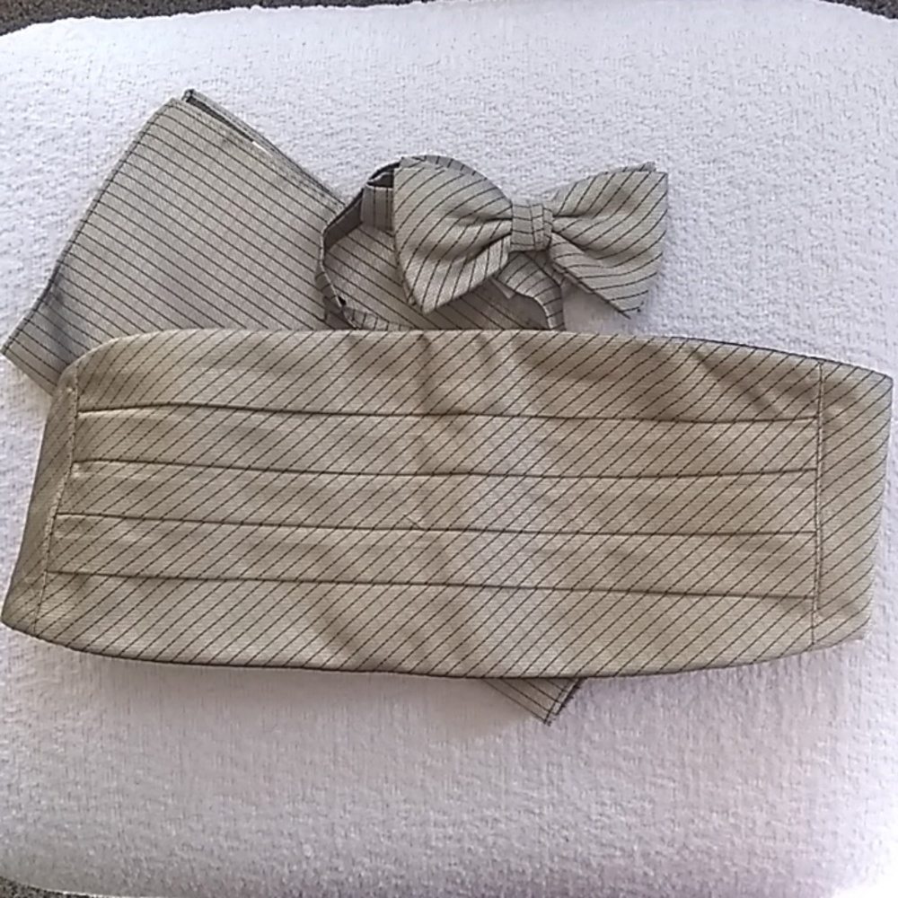 antique gold polermo cummerbund set